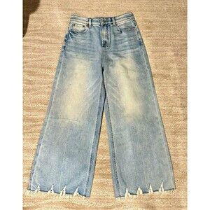 Karyn Seo Women’s Light Wash Wide-Leg Denim Jeans. Size 10/30